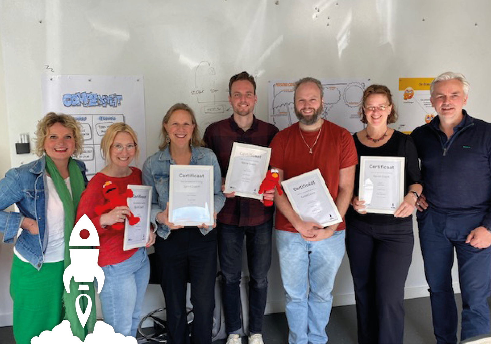 Personen die succesvol een training bij Sprintgroep hebben voltooid.